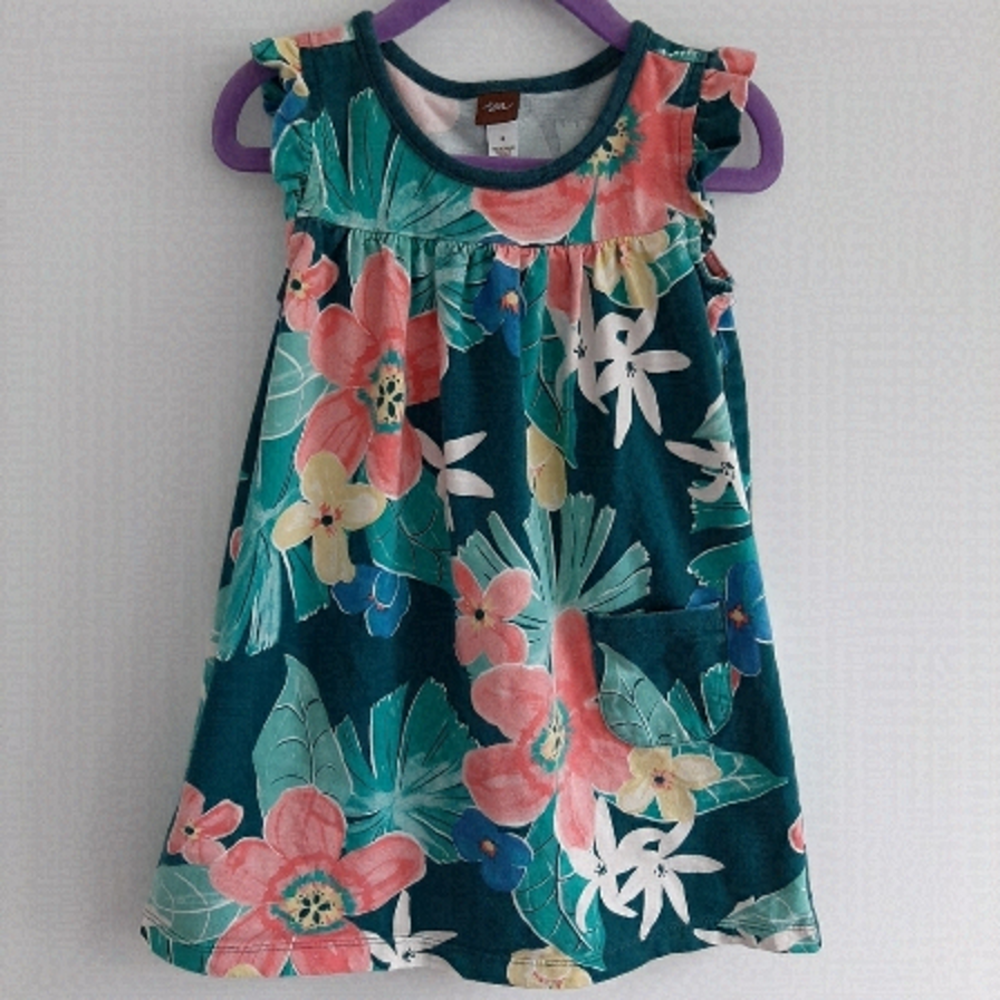 Tea Collection Floral Dress size 4